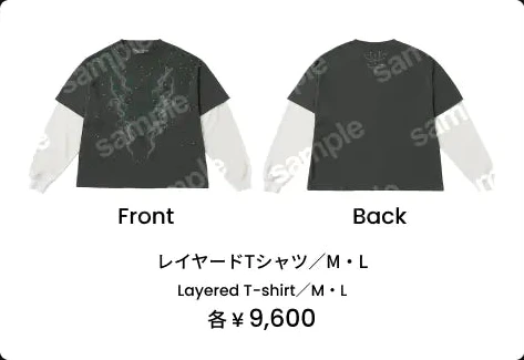 レイヤードTシャツ