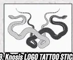 Knosis LOGO TATTOO STICKER