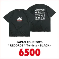 JAPAN TOUR 2026 “ RECORDS “ T-shirts