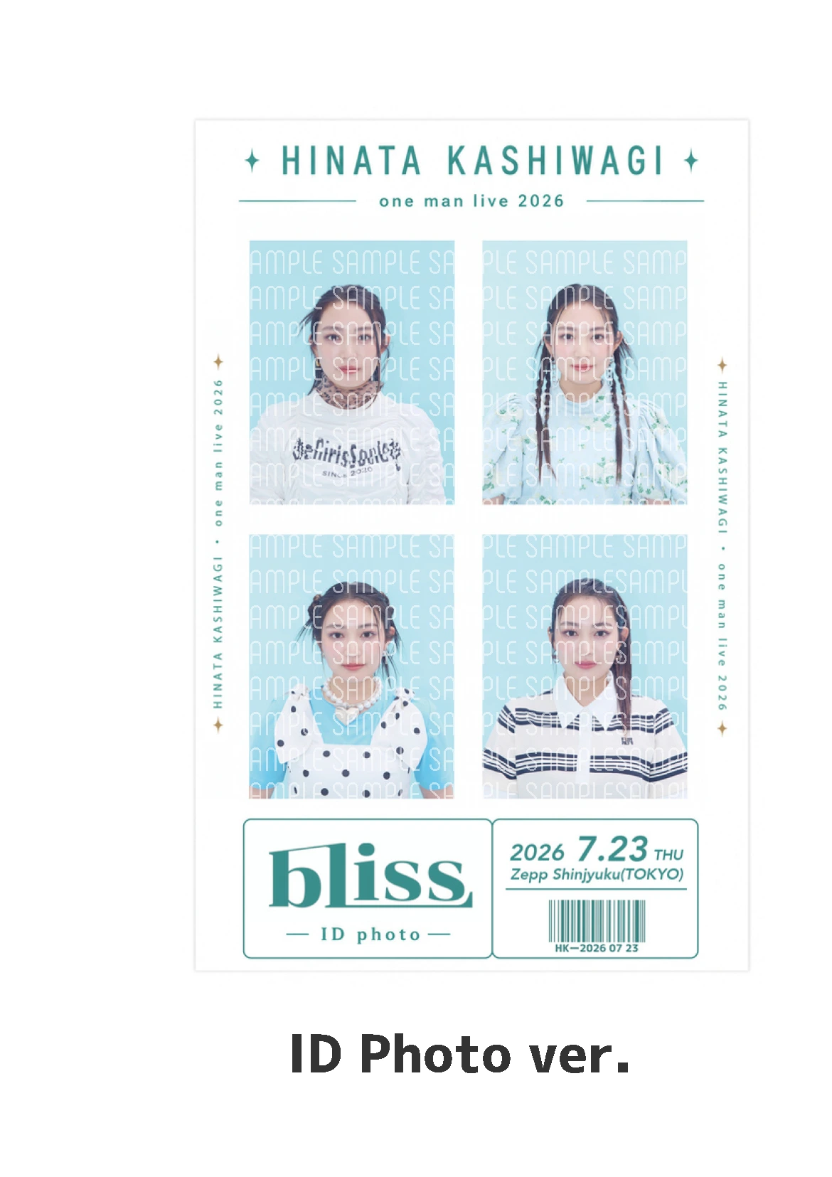 bliss 証明写真風フォトカード