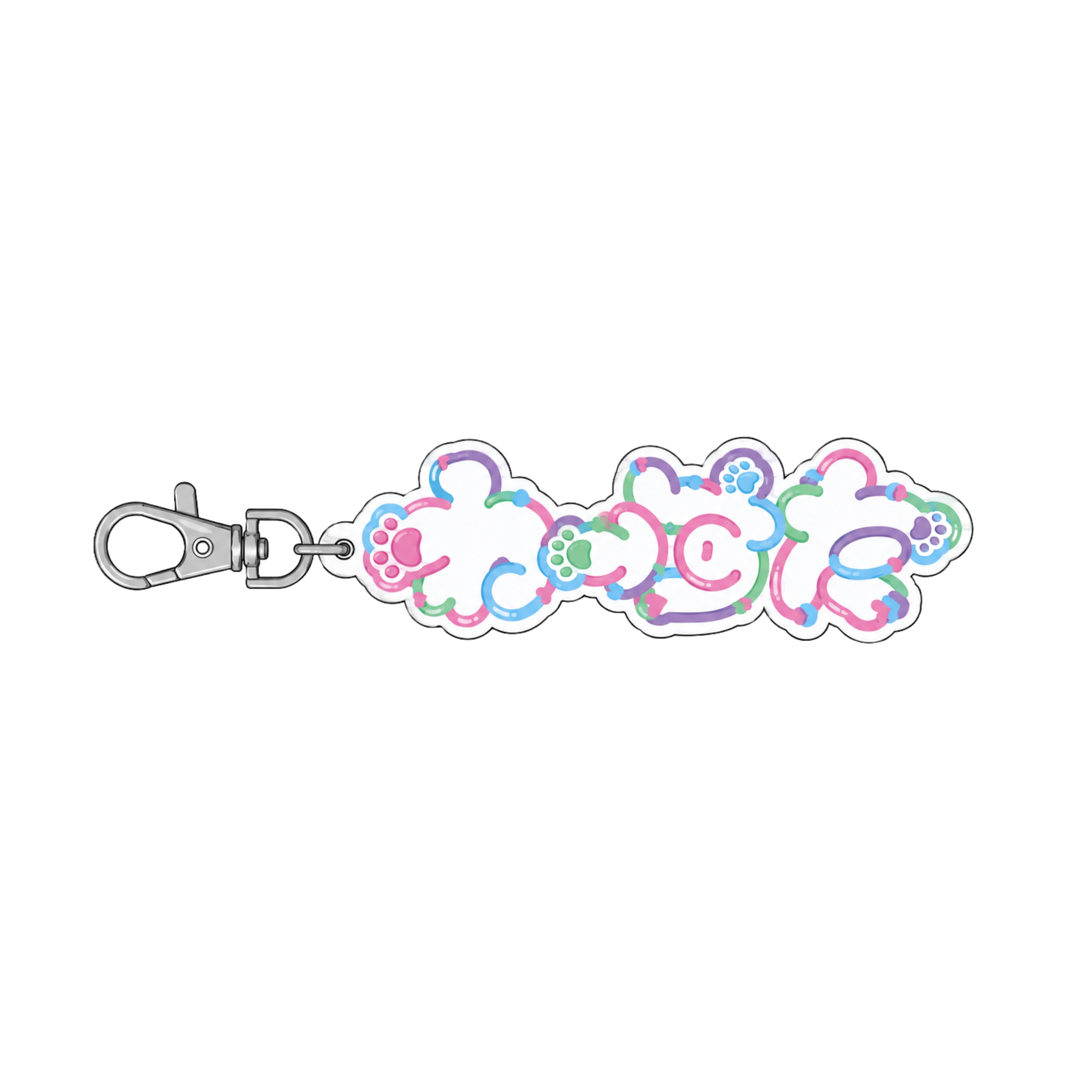 ぷっくりわーすたロゴキーホルダー