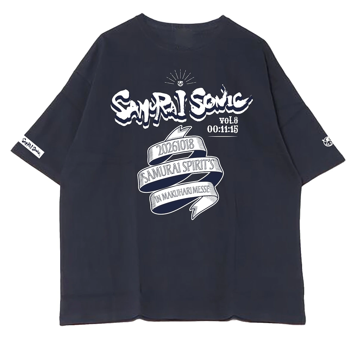 アーティストロゴ入り サムライ藍色T