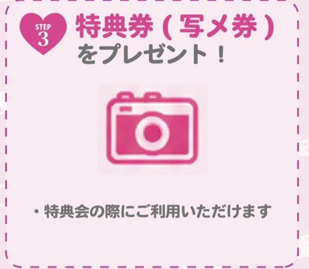 Re:IDOL 新規特典券（写メ券）