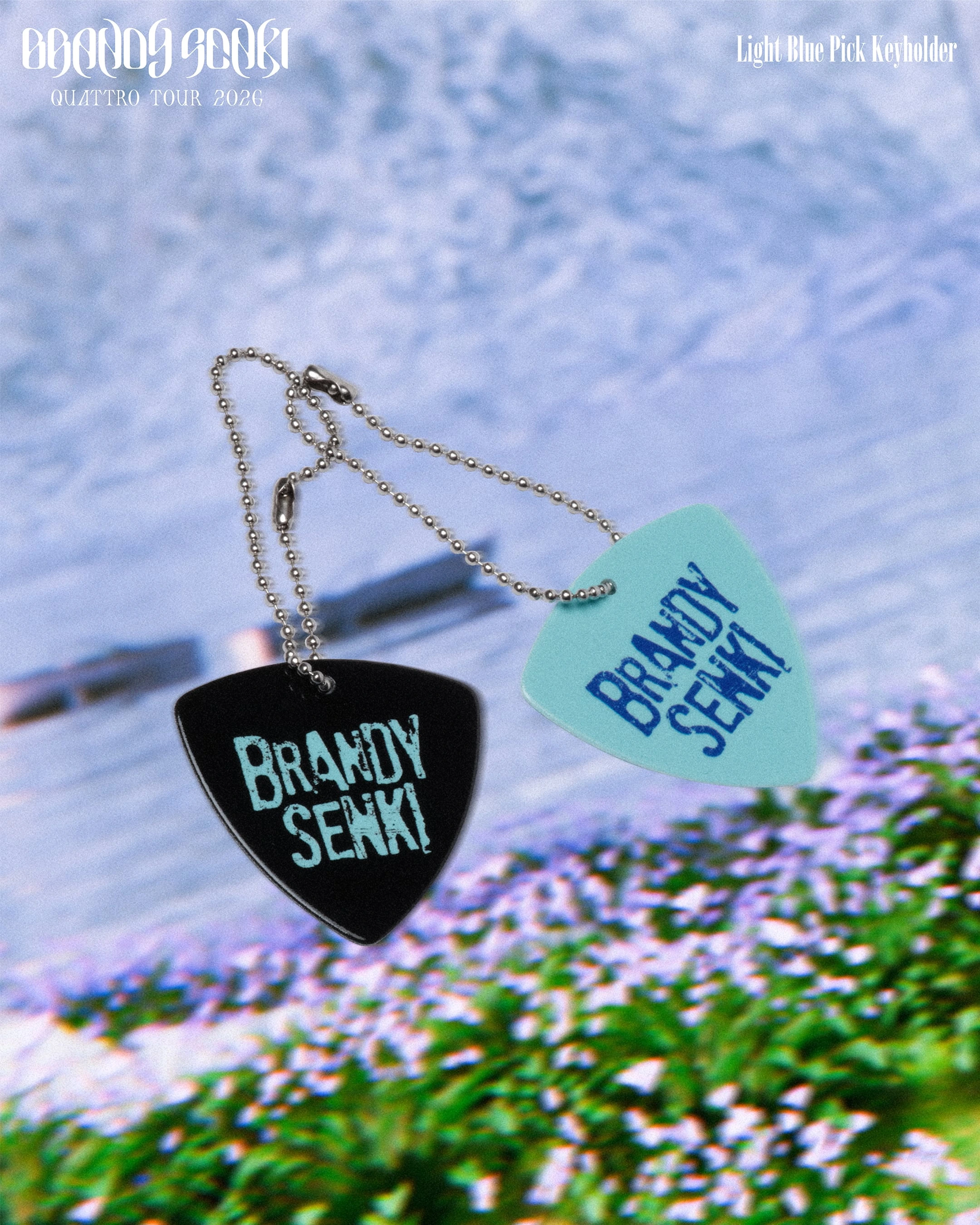 Light Blue Pick Key Chain