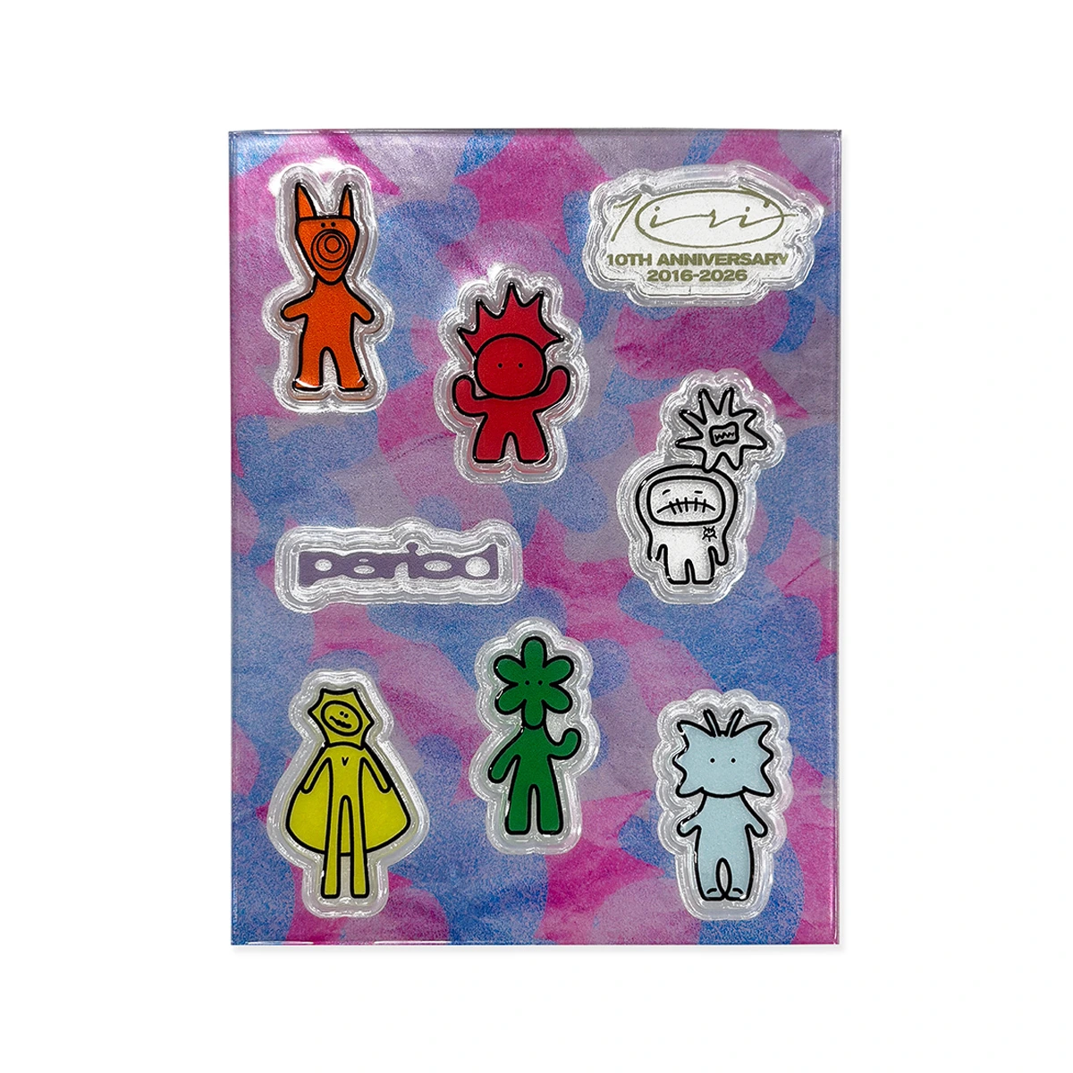 iri 10th Anniversary Character Puffy Sticker