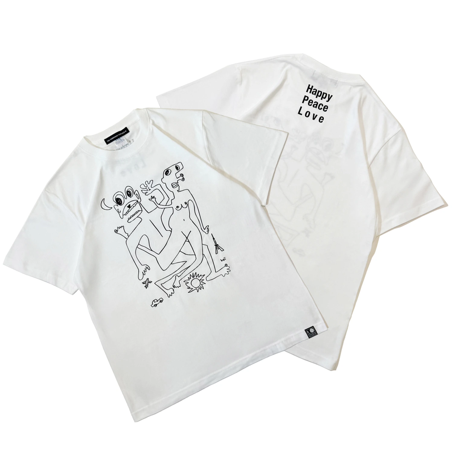 LOVE PEACE-TEE（illustration by koji chiba）