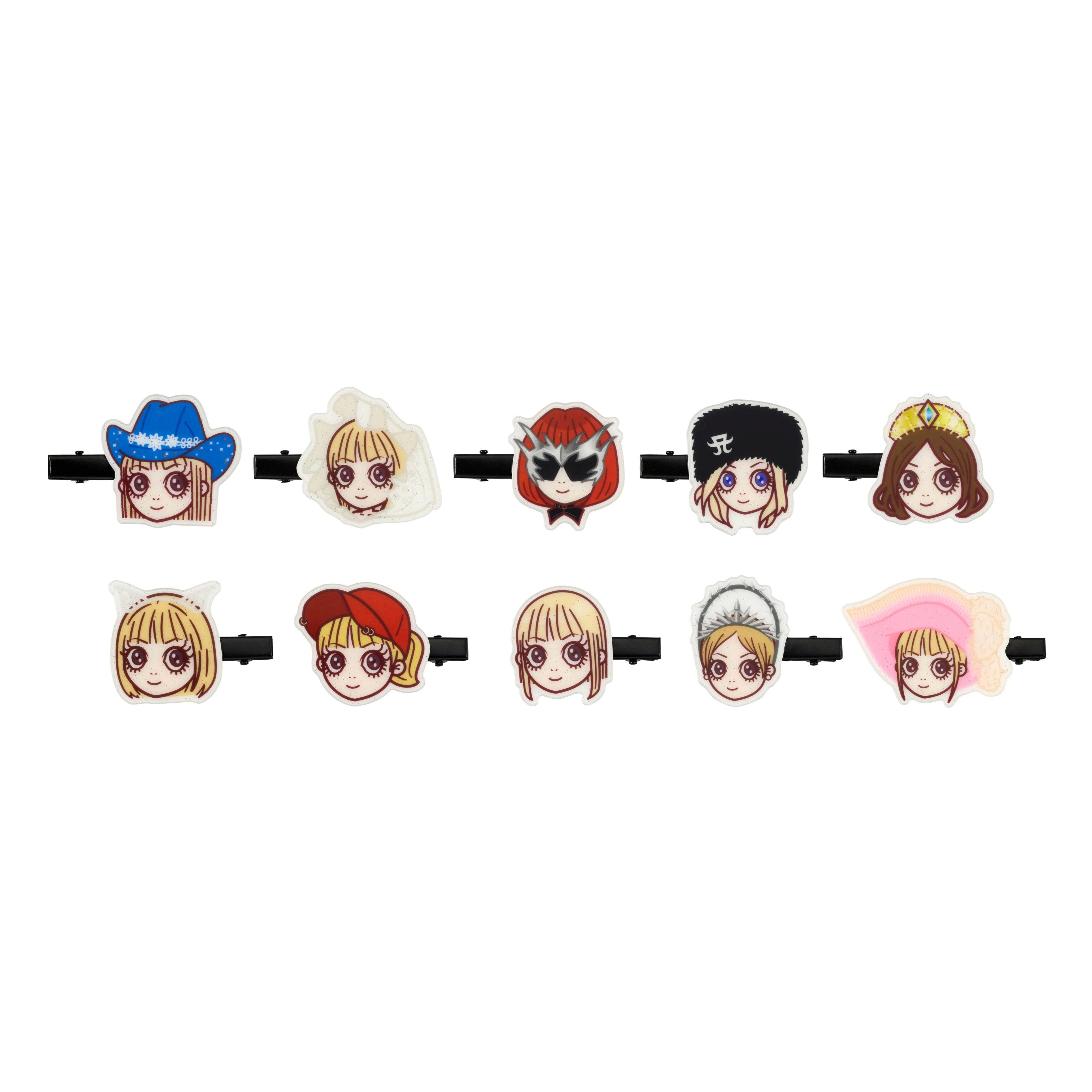 ヘアクリップ2個セット（5種ランダム）