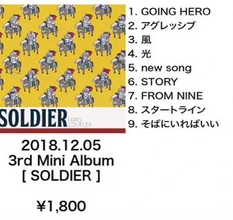 3rd Mini Album「SOLDIER」