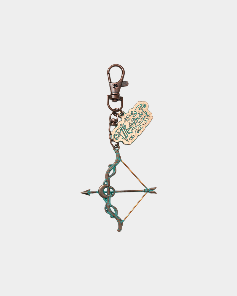 Medianoche Bow Keychain (Verdigris)