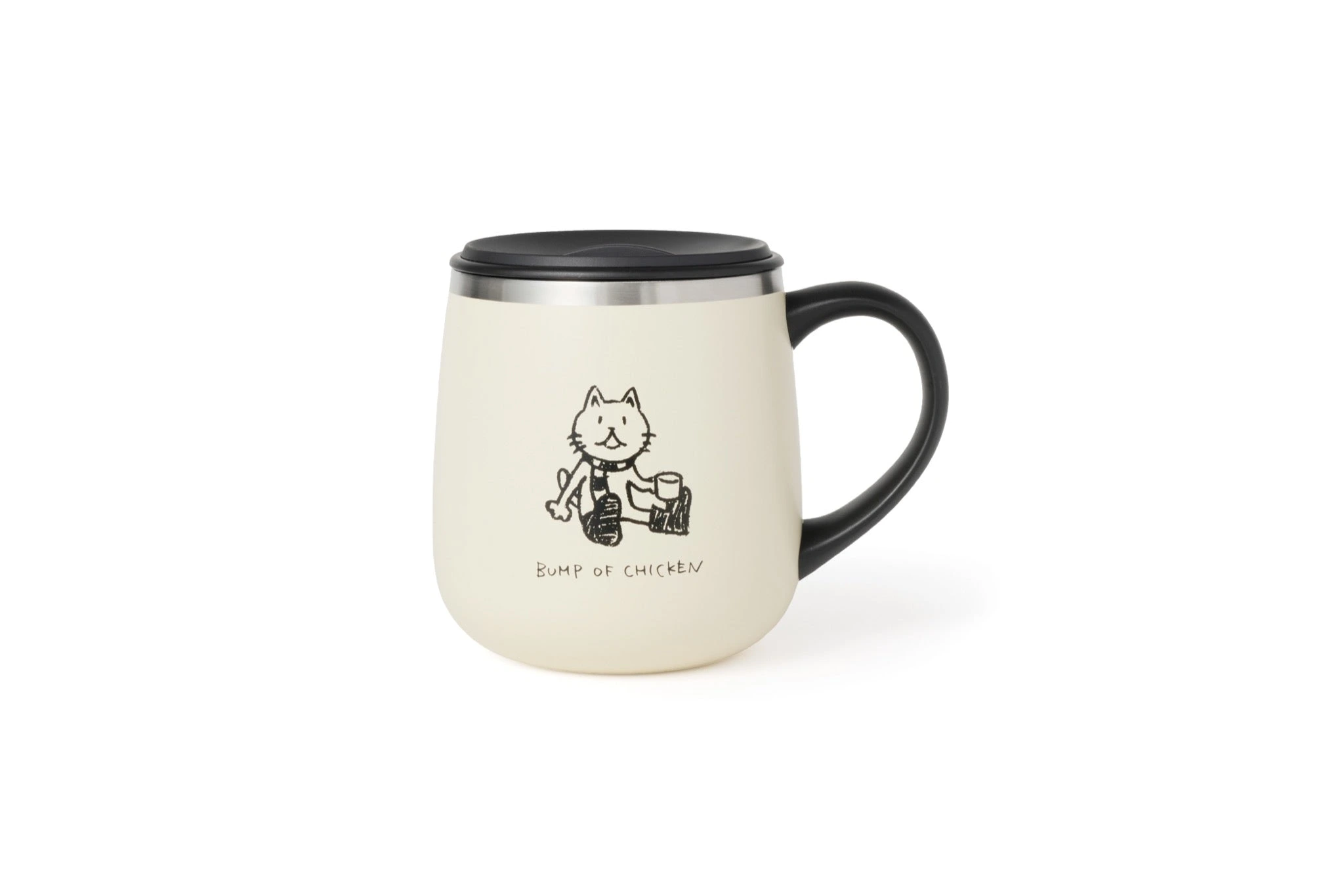 BUMP OF CHICKEN Lid Stainless Mug short by BRUNO