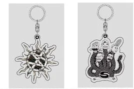 CLEAR ACRYLIC KEY RING