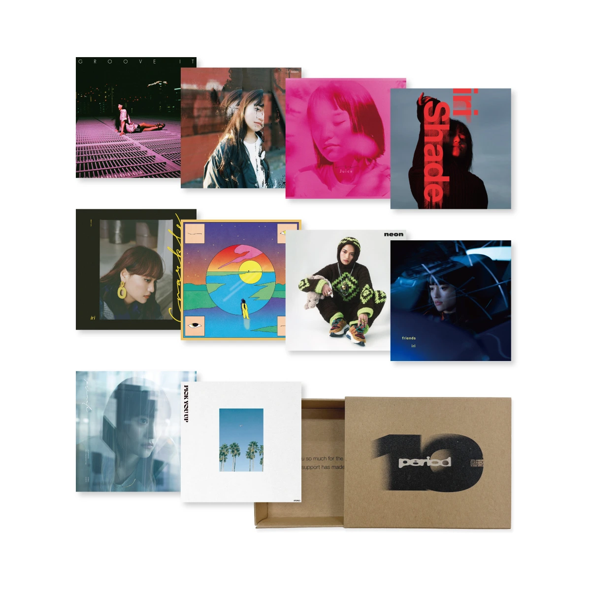 iri 10th Anniversary Discography Sticker Set