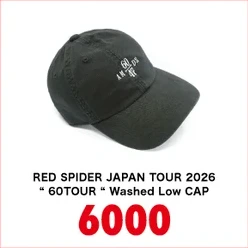 JAPAN TOUR 2026 “ 60TOUR “ Washed Low CAP