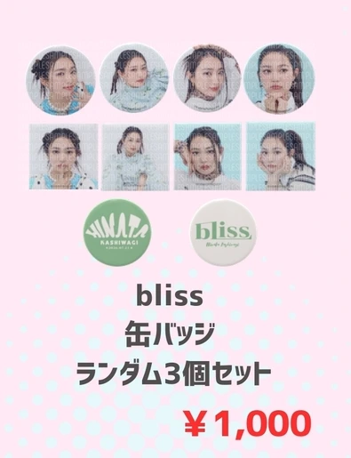 bliss 缶バッジ ランダム3個セット