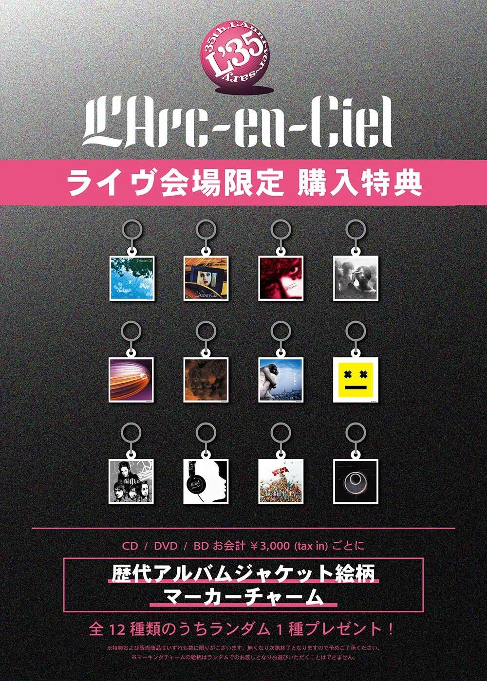 歴代アルバム ジャケット絵柄マーカー チャーム（CD/映像作品購入特典）