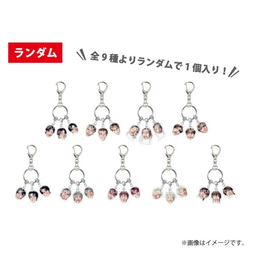 LiMiTランダム3連アクリルキーホルダー
