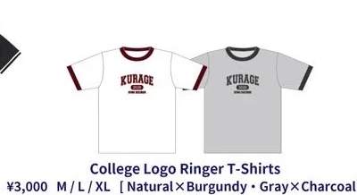 kurage｜College Logo Ringer T-Shirts