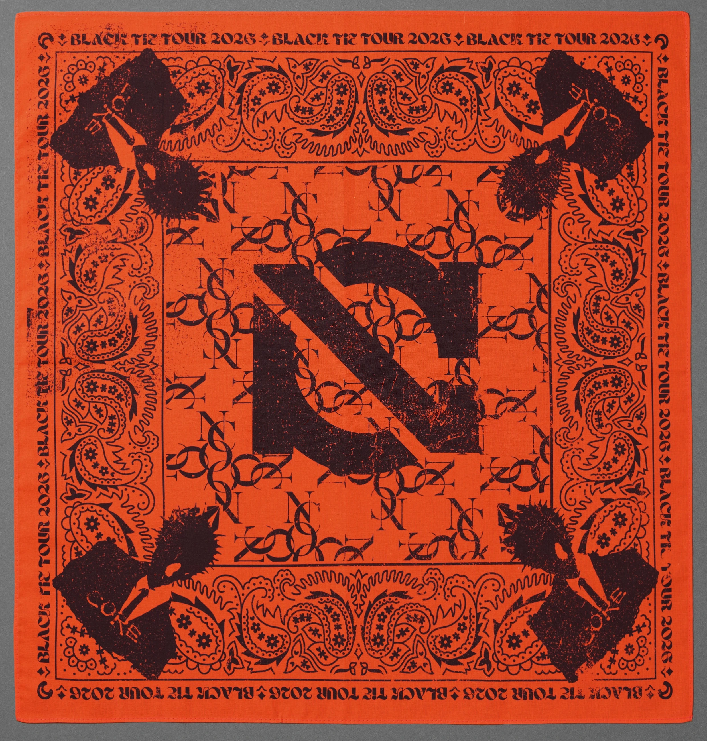 COREwithOUTER Bandana "BLACK TiE TOUR 2026"