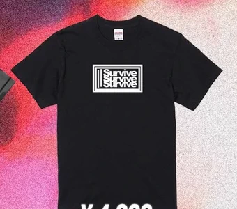 Survive 3段ロゴTシャツ