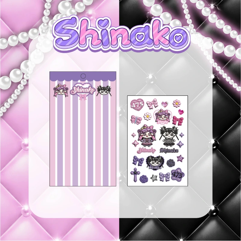 ぷっくり♡レート最上級のブラックしなこシール♡