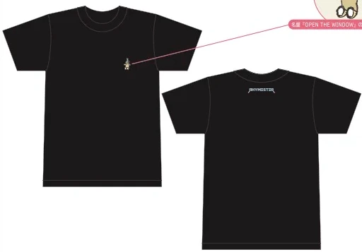 RHYMESTER ぬいぐるみベアー（刺繍）T-Shirts
