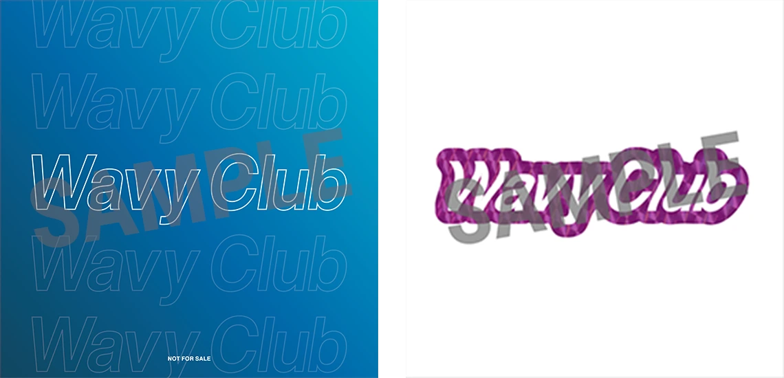 Wavy Club 新規入会・友達紹介特典 ステッカー2種セット