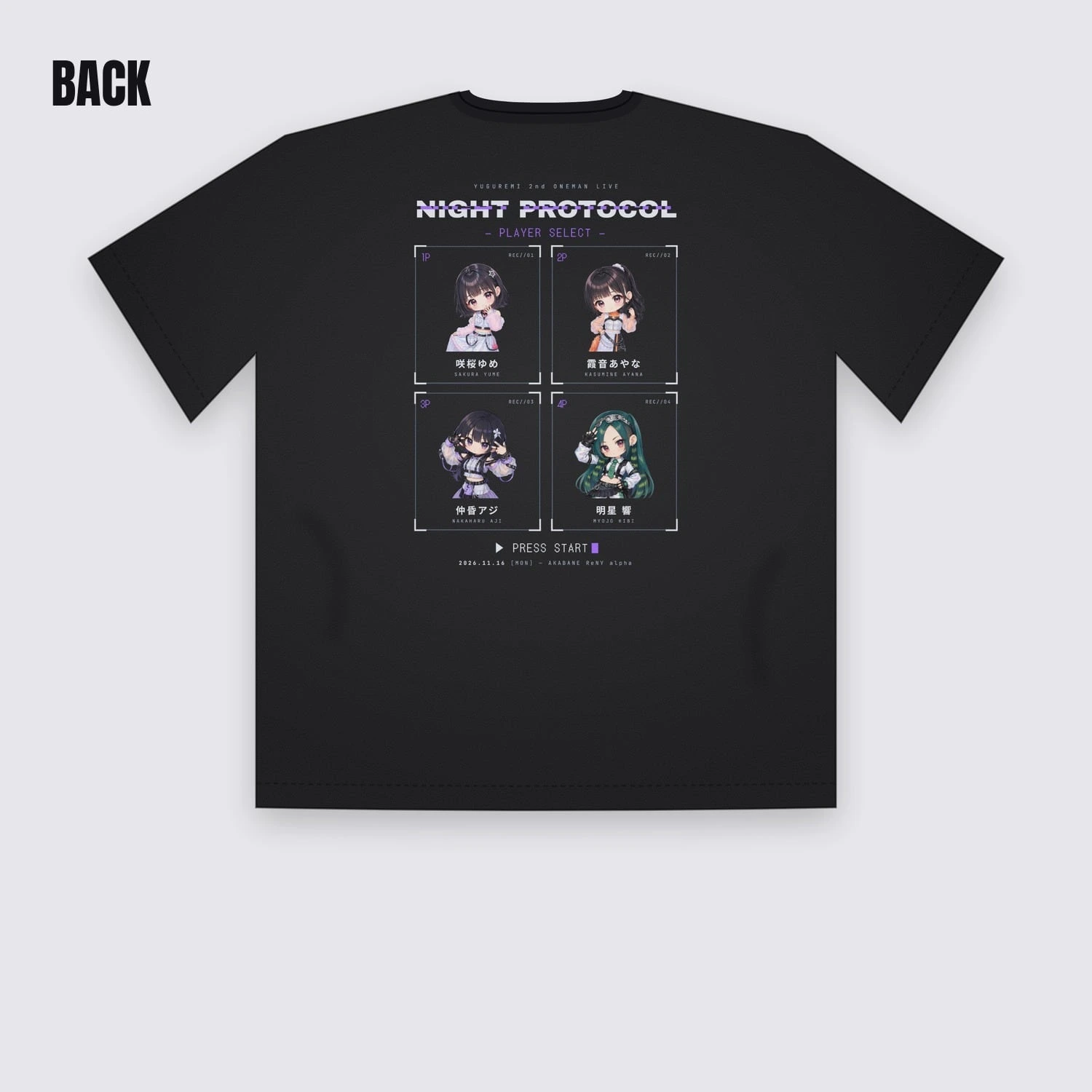 Tシャツ -PLAYER SELECT-