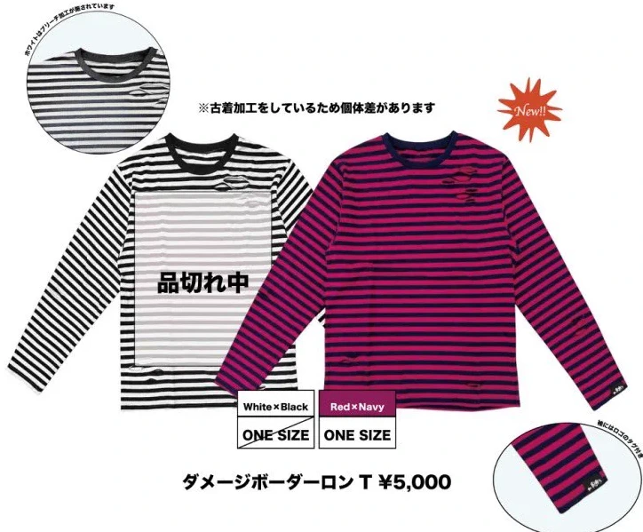 the奥歯’s｜ダメージボーダーロンT