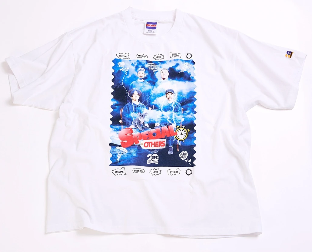 20周年刺繍ワッペン付きアーティストTシャツ (GOAT製ボディ)