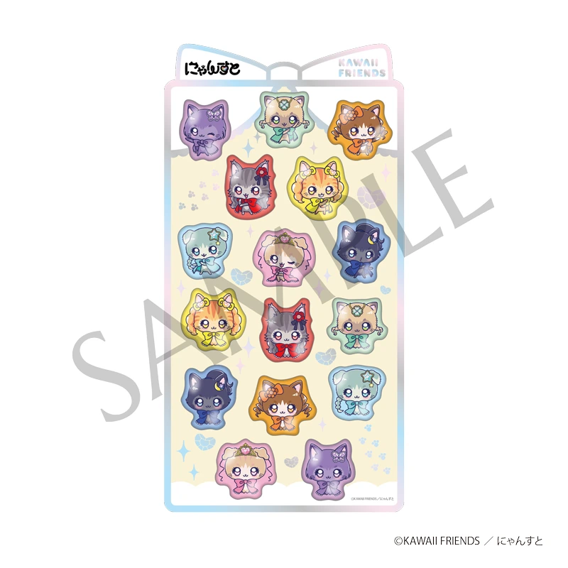 にゃんすとぷっくりシール