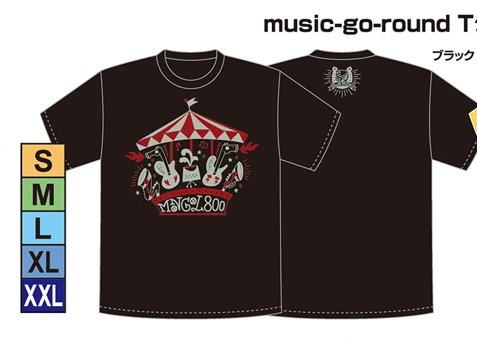 MONGOL800 music-go-round Tシャツ