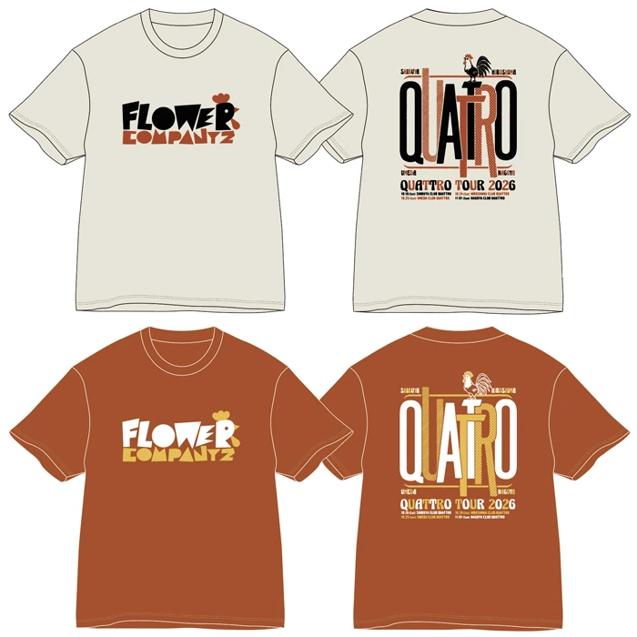フラカンのクアトロツアー2026 Tシャツ