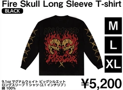Fire Skull Long Sleeve T-shirt