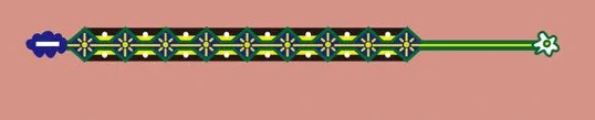 Furui Riho "Dear my friends" Embroidered Bracelet