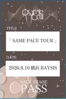 SAME PACE TOUR 2026 4人直筆サイン入り Pass Sticker